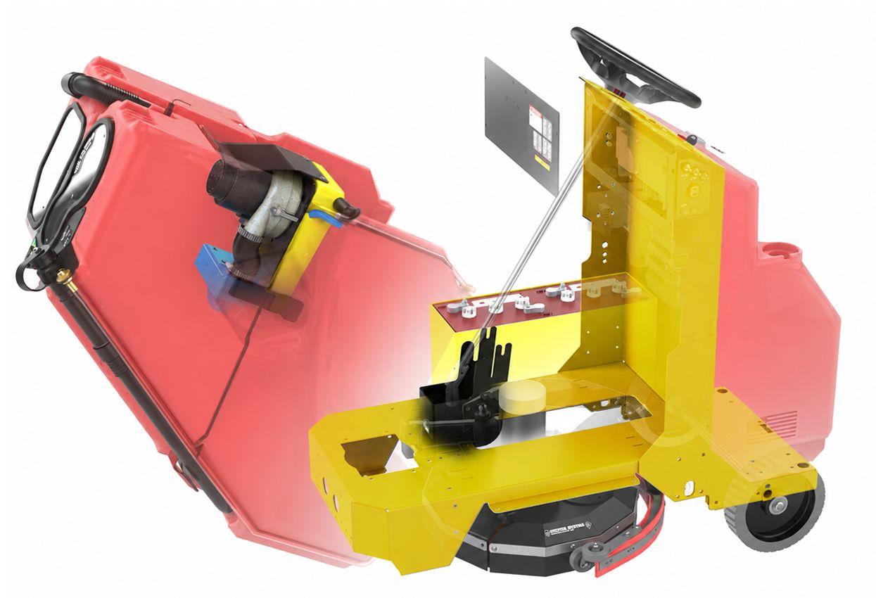 FactoryCat Rebel HD steel frame - tipped up