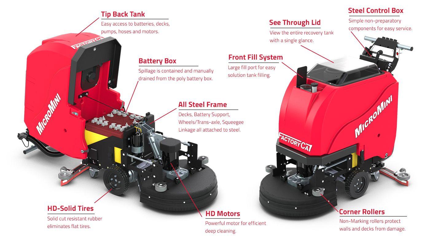 Factory Cat Floor Scrubbers