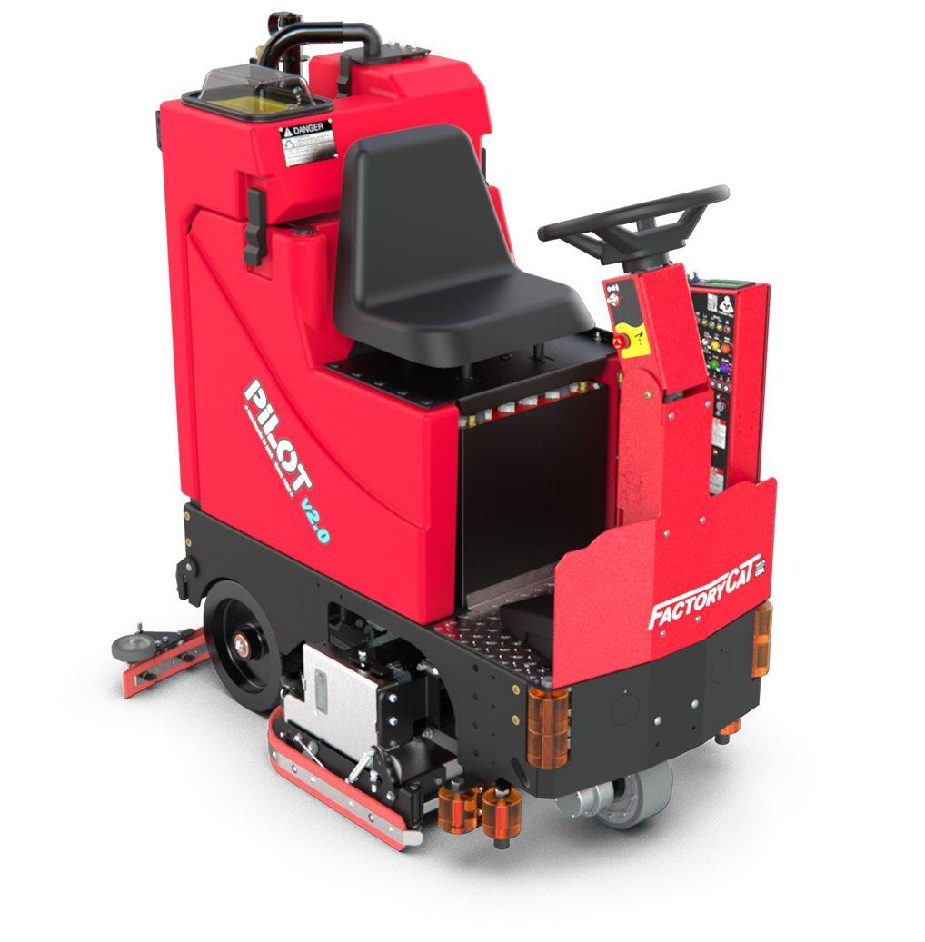 Factory Pilot Floor Scrubber