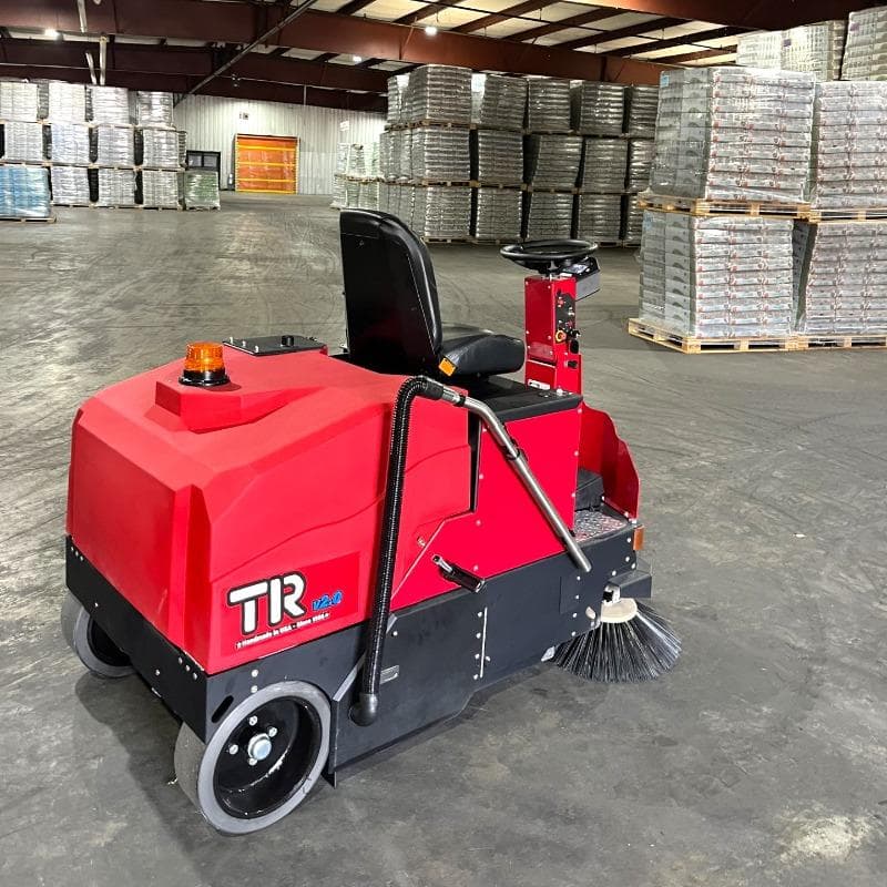 Sweeper Warehouse Racks Industrial Battery Powered Ride On Floor Scrubber – TR